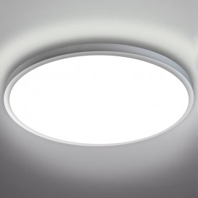 Pannello LED soggiorno plafoniera pannello lampada montato pannello  soffitto nero, alluminio, bianco, LED 40W 2700Lm bianco