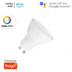 Lampadina LED GU10 RGB+CCT SMART WiFi 4.5W App
