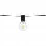Catenaria LED SOLARE 10 Portalampade LED 0,5W, Bianco Caldo - 5.5M