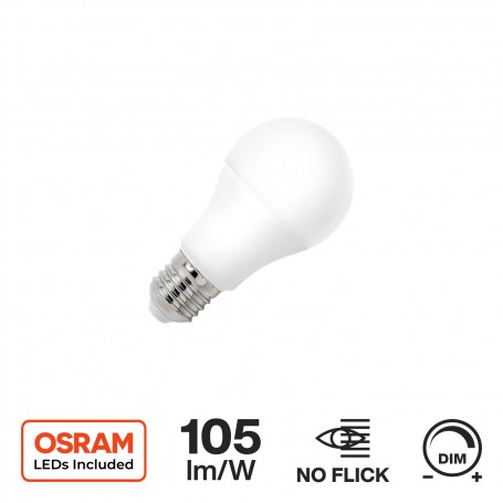 Lampada LED E27 12W, A60, 105lm/W - OSRAM LED - Dimmerabile