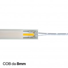 Connettore iniziale per strisce LED COB Monocolore da 10mm - CF 2PZ