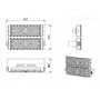 Faro Modulare LED 400W, 160lm/W, Luce Asimmetrica - PHILIPS Xitanium