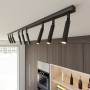 Plafoniera Orientabile IVI 9 Black da soffitto e parete